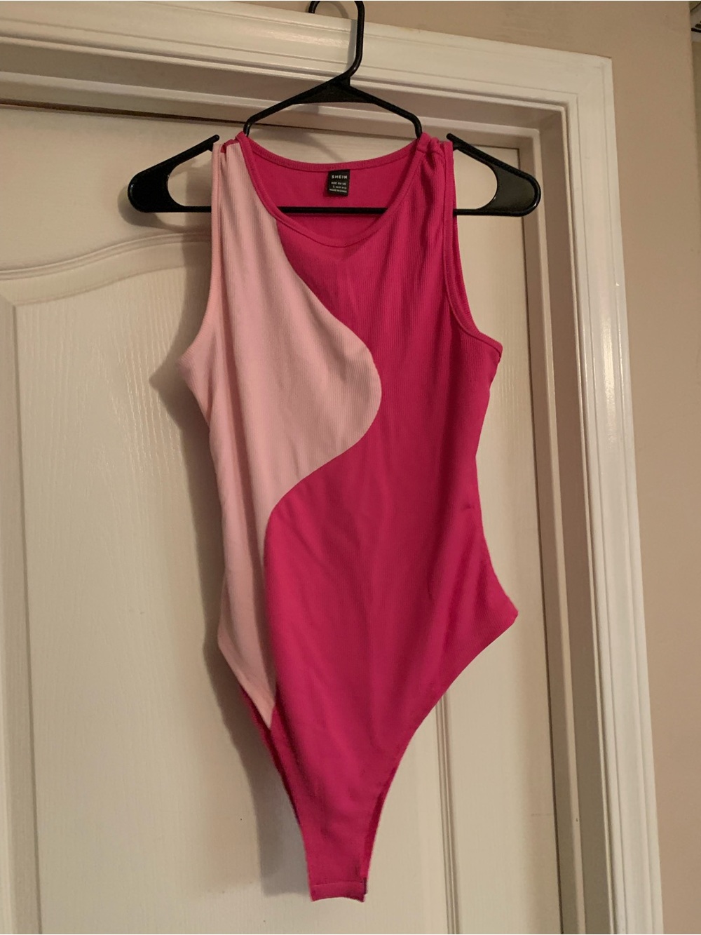 Two-Tone Pink One-Piece Bodysuit